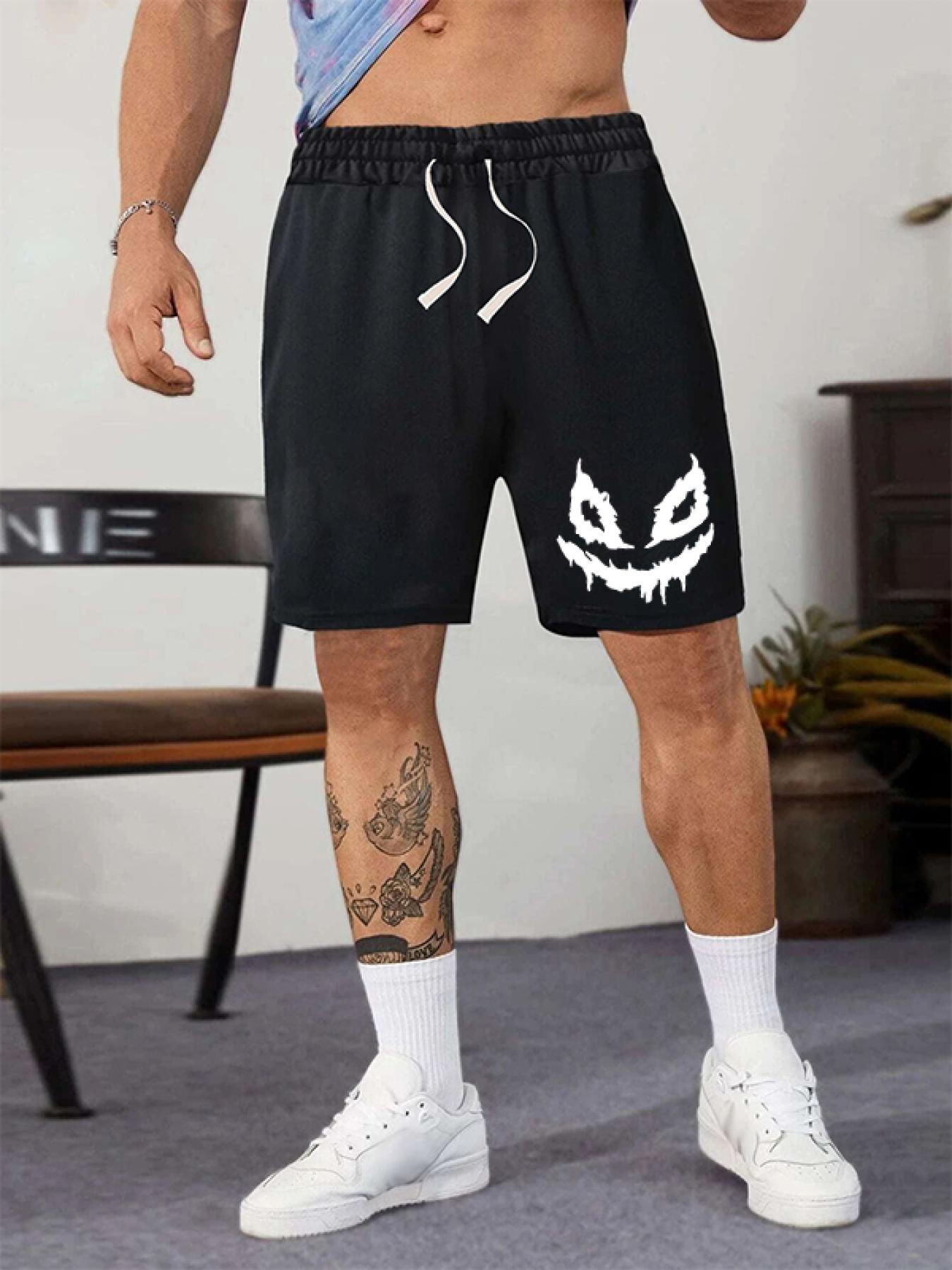 Men's Comfy Drawstring Shorts Solid Stretch Elastic Waist Summer