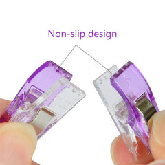 Colorful Plastic Sewing Craft Quilt Binding Clips - Pack of 50, 20, 10