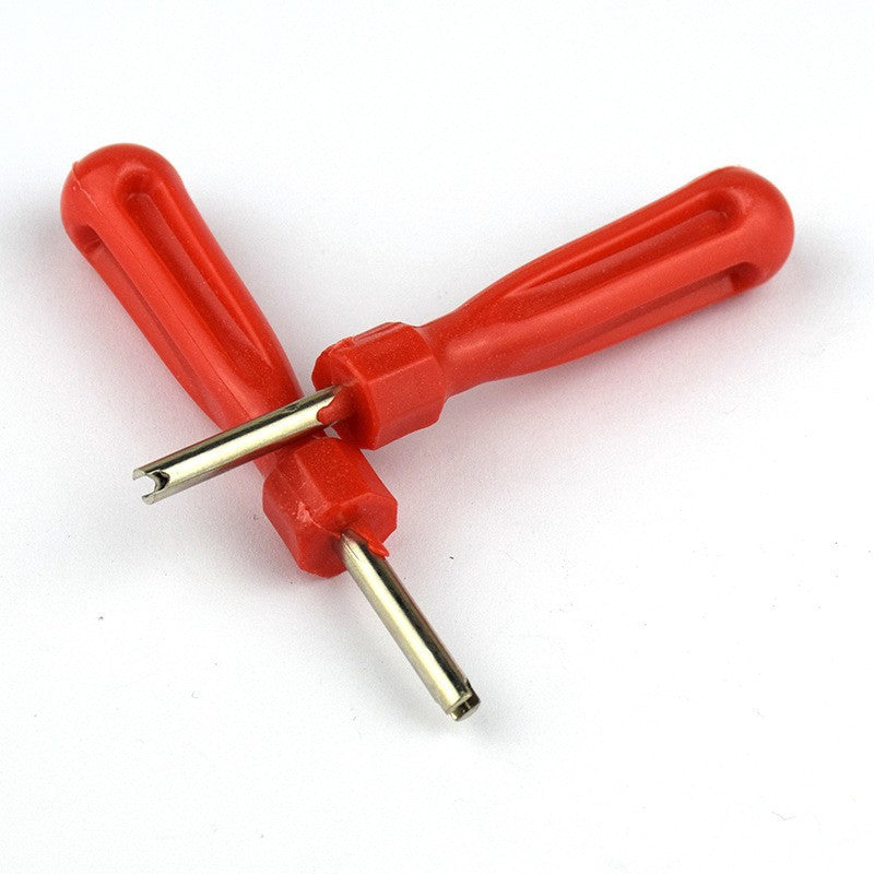 Tire Valve Core Removal Tool - Wrench Spanner and Screwdriver