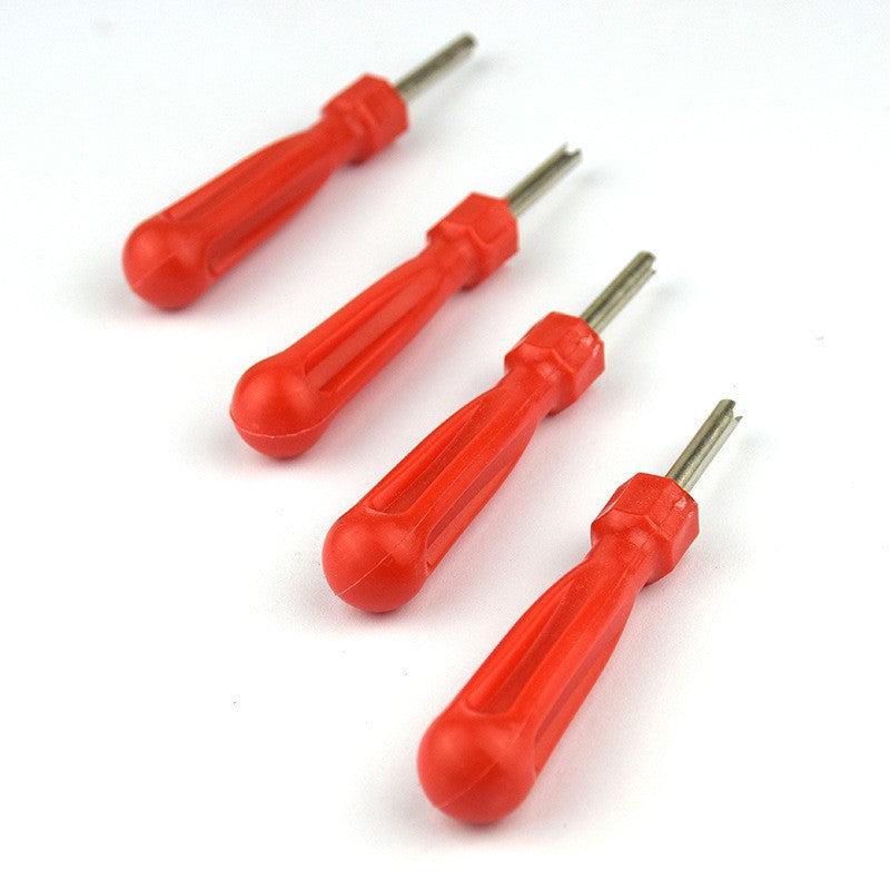 Tire Valve Core Removal Tool - Wrench Spanner and Screwdriver