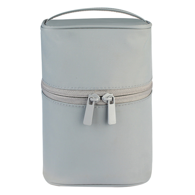 Stylish Bucket Cosmetic Bag with Zipper