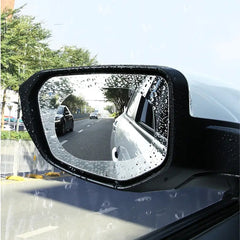 2 Pcs Rainproof Car Mirror Sticker Anti-fog Film Shield