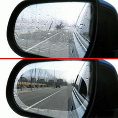 2 Pcs Rainproof Car Mirror Sticker Anti-fog Film Shield