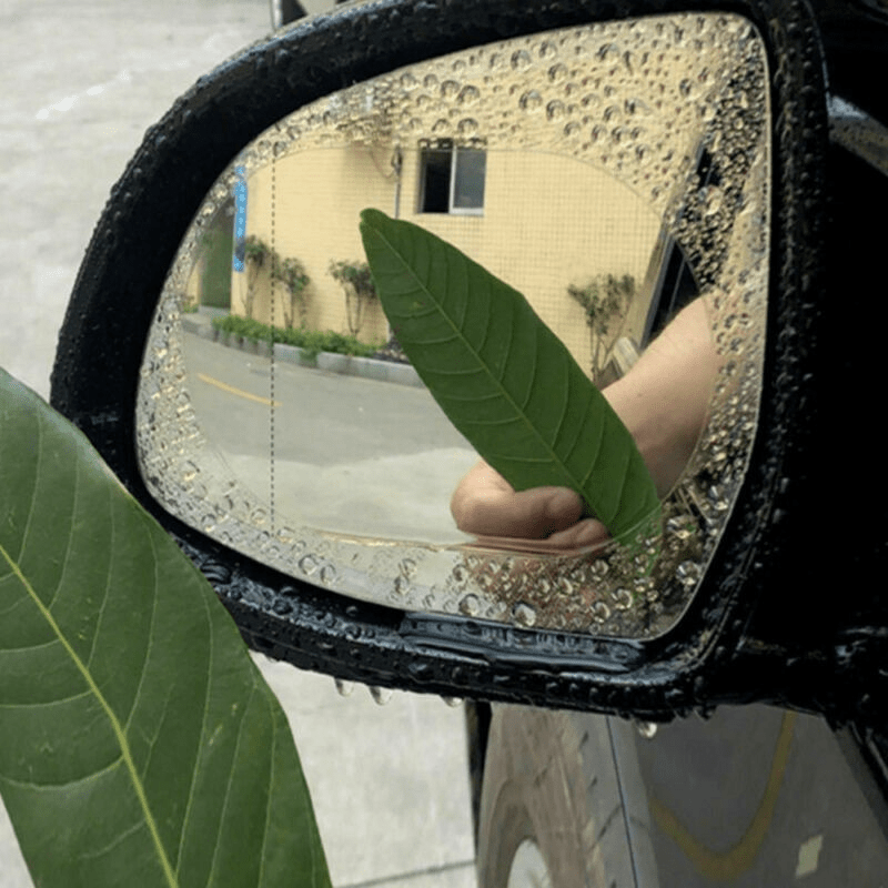 2 Pcs Rainproof Car Mirror Sticker Anti-fog Film Shield