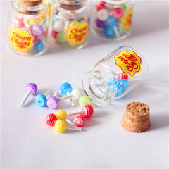 Dollhouse Kitchen Food DIY Play Props 15pcs for Kids Lollipops Cans & More