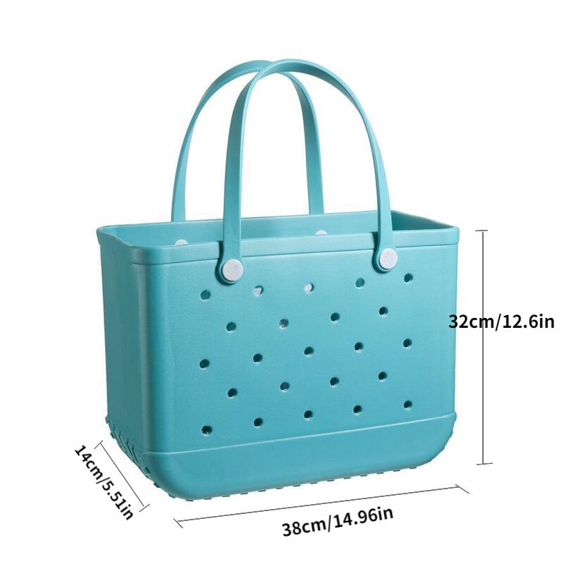 Large Capacity Beach Storage Bag Solid Shoulder Bag Portable Toiletry