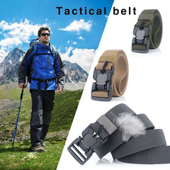 Men's Tactical Belt Quick Release Magnetic Buckle