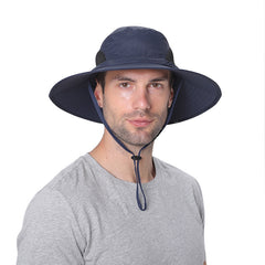 Men's Wide Brim Bucket Hat for Hiking Safari