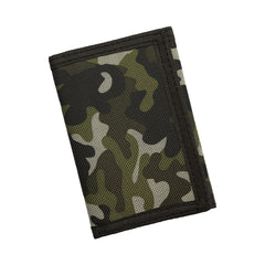 Canvas Camo Wallet Trifold Coin Purse Zip Pocket Men Boys