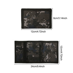 Canvas Camo Wallet Trifold Coin Purse Zip Pocket Men Boys