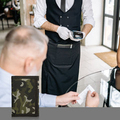 Canvas Camo Wallet Trifold Coin Purse Zip Pocket Men Boys