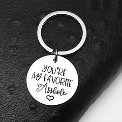Favorite A**hole Keychain For Men College Student Gift