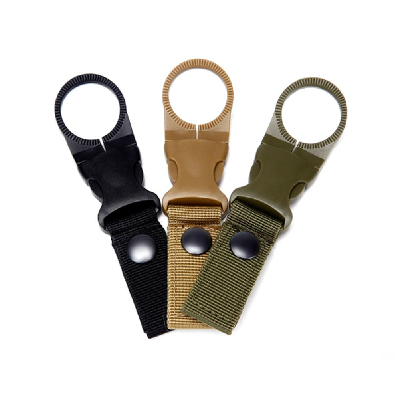 Portable Water Bottle Hanging Clip Outdoor Webbing Carabiner