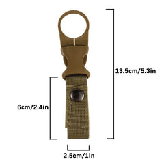 Portable Water Bottle Hanging Clip Outdoor Webbing Carabiner