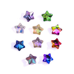 Star Pendants Austria Crystal Beads Rhinestone Charms Glass Stones
