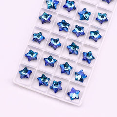 Star Pendants Austria Crystal Beads Rhinestone Charms Glass Stones