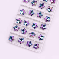 Star Pendants Austria Crystal Beads Rhinestone Charms Glass Stones