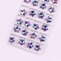 Star Pendants Austria Crystal Beads Rhinestone Charms Glass Stones