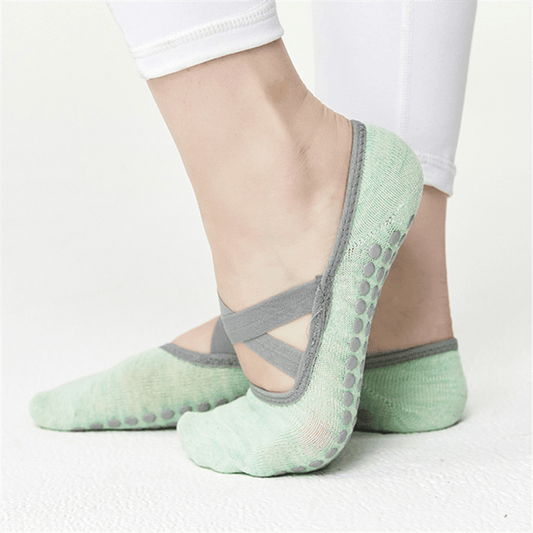 Non Slip Cross Strap Yoga Socks for Indoor and Outdoor Activities