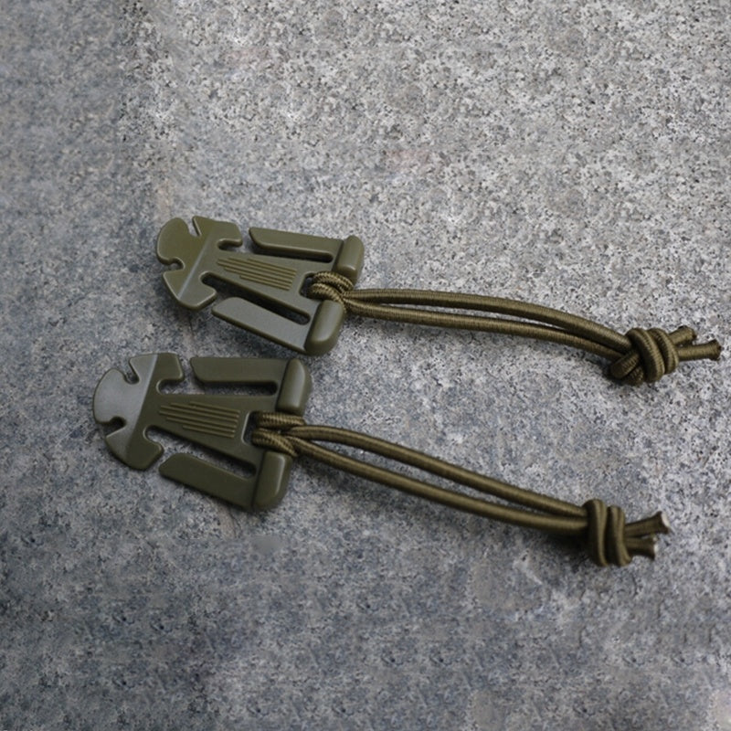 2pcs Webbing Backpack Buckle Quickdraws Carabiner Clip