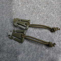 2pcs Webbing Backpack Buckle Quickdraws Carabiner Clip