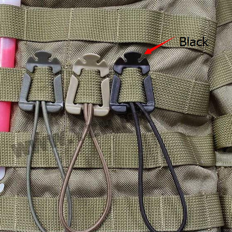 2pcs Webbing Backpack Buckle Quickdraws Carabiner Clip