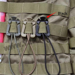 2pcs Webbing Backpack Buckle Quickdraws Carabiner Clip