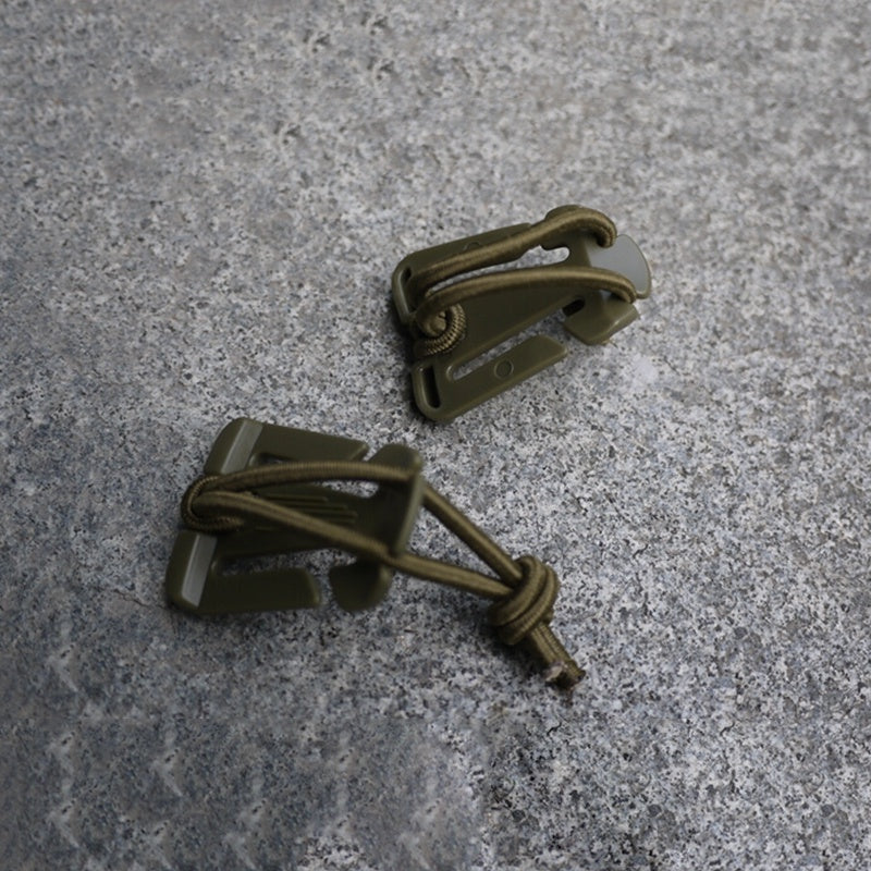 2pcs Webbing Backpack Buckle Quickdraws Carabiner Clip
