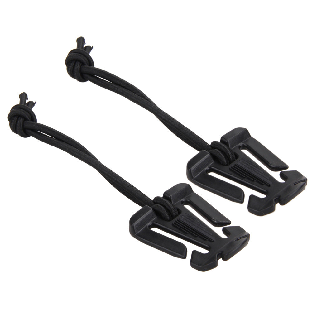 2pcs Webbing Backpack Buckle Quickdraws Carabiner Clip