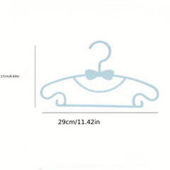 10pcs Portable Kid Clothes Hangers Bow knot Clothes Drying Rack