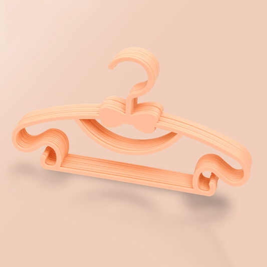 10pcs Portable Kid Clothes Hangers Bow knot Clothes Drying Rack