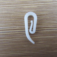 50pcs 6 Shape Curtain Hooks Window Hanger Curtain Poles Tracks Plastic Hooks