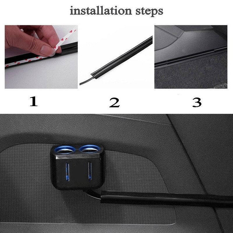 4pcs Car Charging Data Cable Arrangement Harness