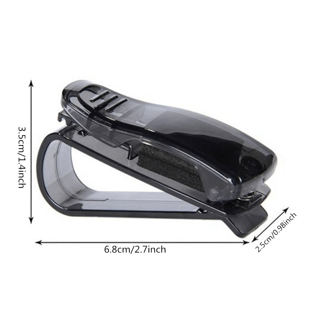 2pcs Car Sun Visor Glasses Clip Storage Holder