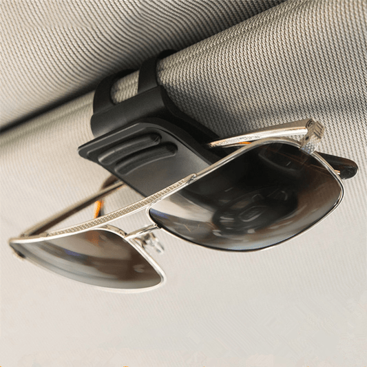 2pcs Car Sun Visor Glasses Clip Storage Holder