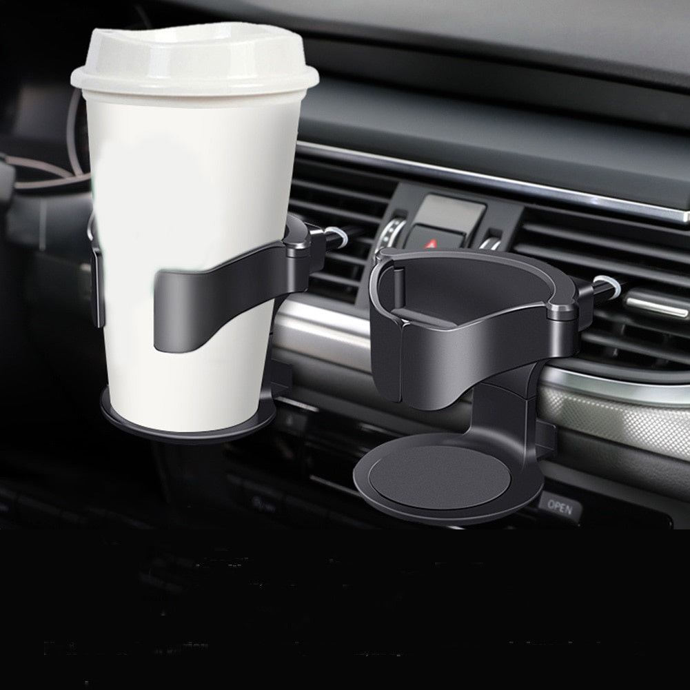 Car Cup Holder Air Vent Outlet Drink Water Coffee Bottle Holder