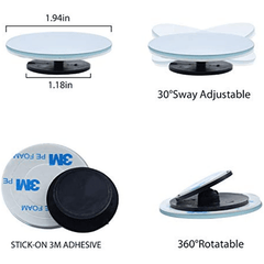 Blind Spot Mirror Round HD Glass Frameless Convex Rear View Mirrors