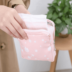 Portable Tampon Pouch Sanitary Napkin Storage Bag for Women and Teens