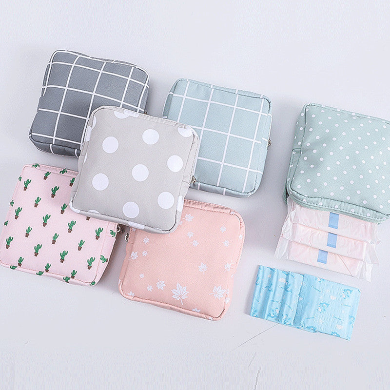 Portable Tampon Pouch Sanitary Napkin Storage Bag for Women and Teens