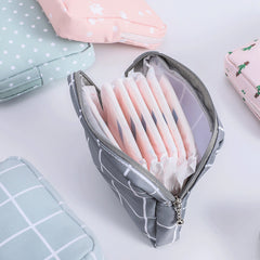 Portable Tampon Pouch Sanitary Napkin Storage Bag for Women and Teens