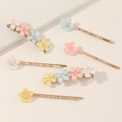 6pcs Jelly Flower Hair Pin for Women Girls Hair Clip