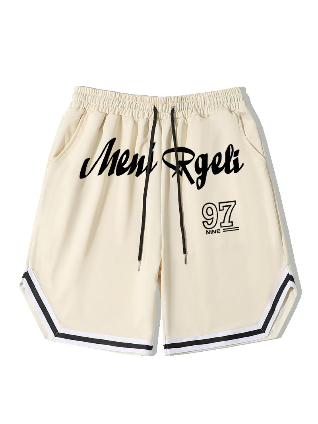 Men's Casual Stripe Comfy Shorts - Stretch Elastic Waist