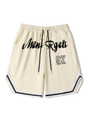 Men's Casual Stripe Comfy Shorts - Stretch Elastic Waist
