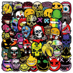 30pcs Horror Doodle Stickers for Laptop Motorcycle