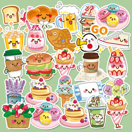 44 Pet Themed Food Stickers for DIY Stationery