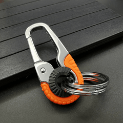 Stainless Steel Carabiner Keychain for Climbing Fishing