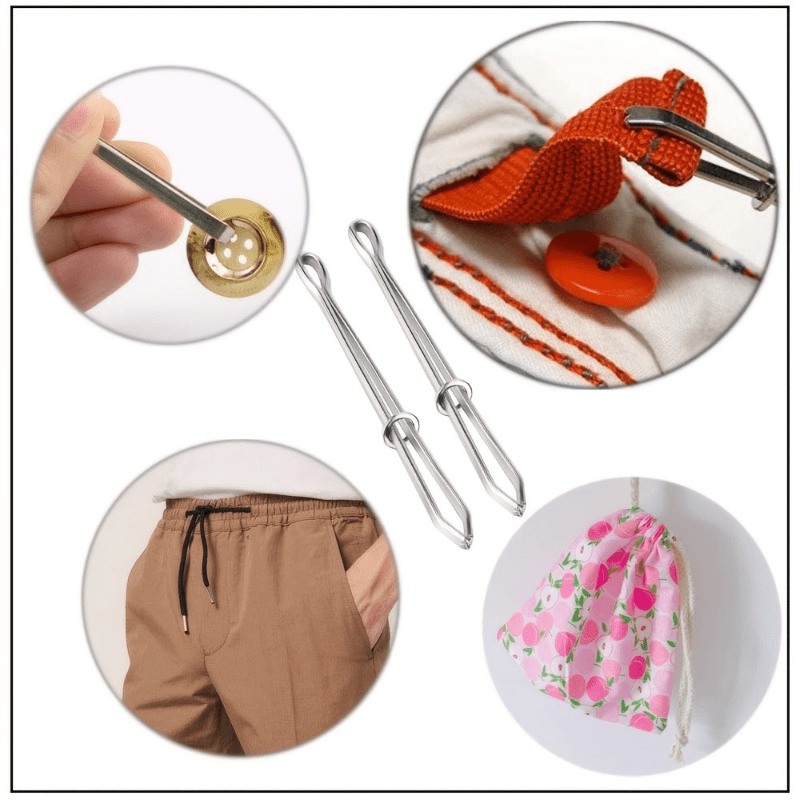 2Pcs Elastic Belt Threader Belt Guide Threader Sewing DIY Accessories