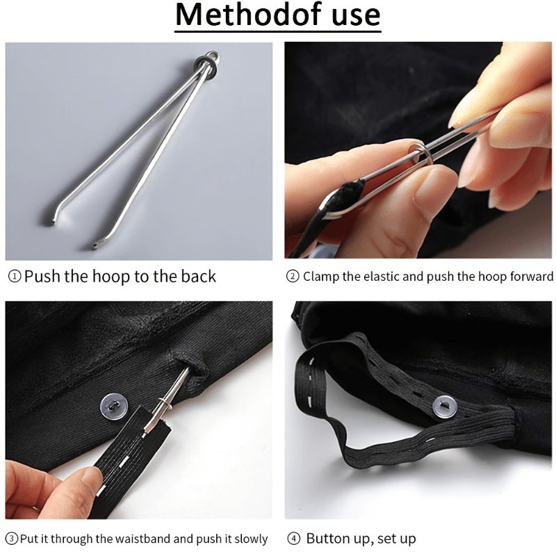 2Pcs Elastic Belt Threader Belt Guide Threader Sewing DIY Accessories