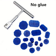 Car Dent Repair Puller Kit 12/18pcs Plastic Tabs Metal T Handle Universal