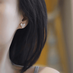 Heart Shaped Stud Earrings for Girls - Decorative Accessory Gift